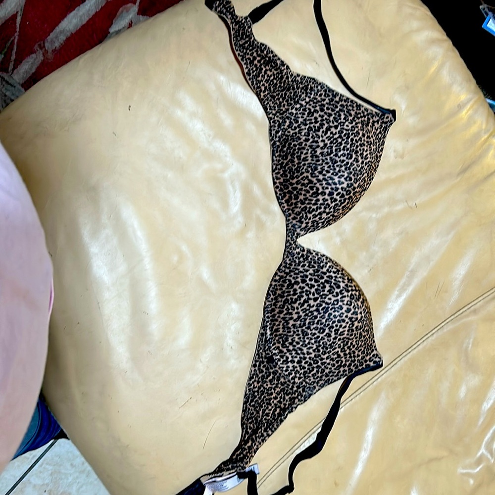 Cheetah print bra